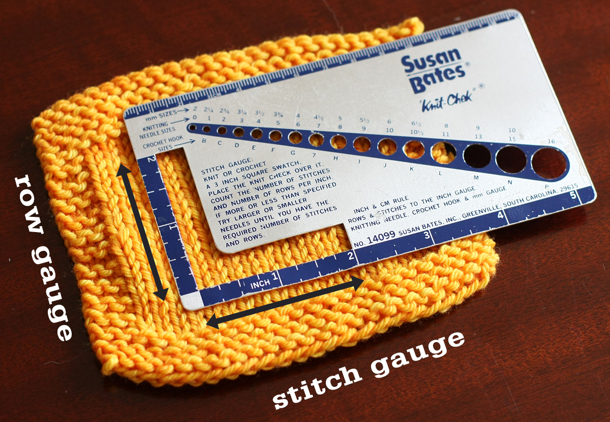 Row vs Stitch Gauge in Knitting tin can knits